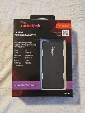 Rocketfish Black Laptop AC Power Adapter
